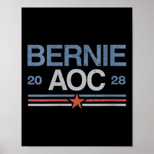 Póster Bernie Sanders Y Aoc V-neck