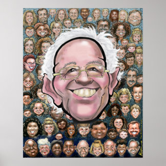 Póster Bernie Sanders y el pueblo