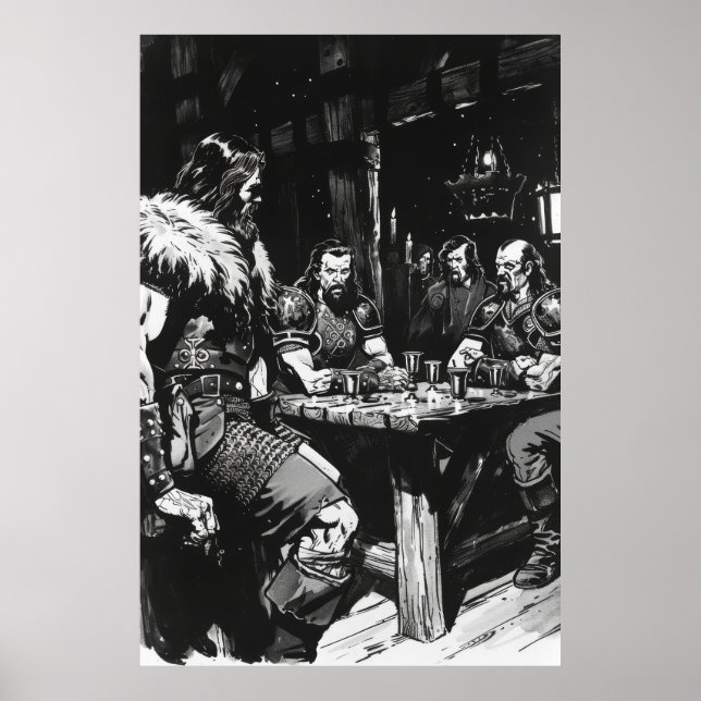 Póster Bernie Wrightson Black Ink Comic Art Style Poster (Frente)