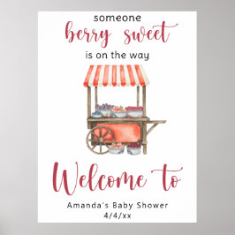 Póster Berries Baby shower