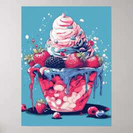 Póster Berry Delight congelado