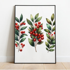Póster Berry Festive - Lush Winterberry Brands Poster