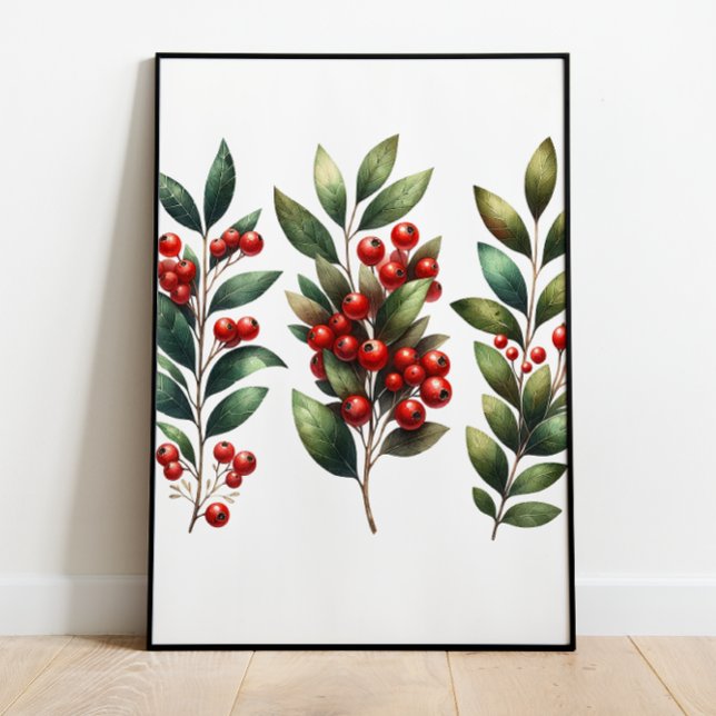 Póster Berry Festive - Lush Winterberry Brands Poster (Subido por el creador)