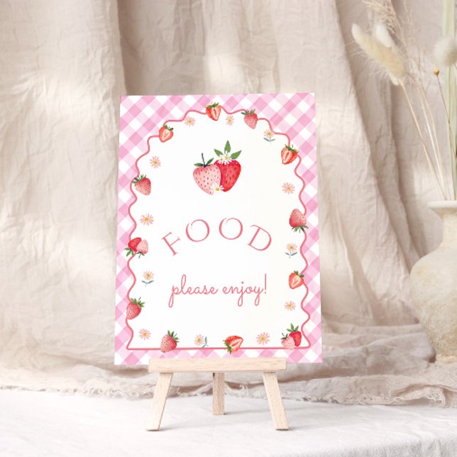 Póster Berry First Birday Fresa Food (Subido por el creador)