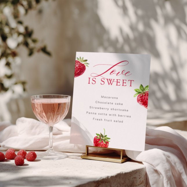Póster Berry in Love Bridal Shower Love is Sweet Dessert (Subido por el creador)