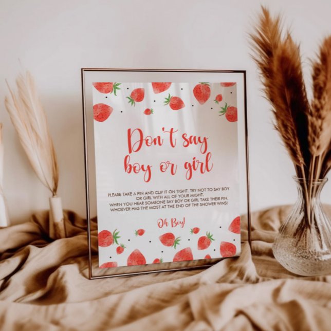 Póster Berry Sweet Baby Shower Game Rótulo (Subido por el creador)