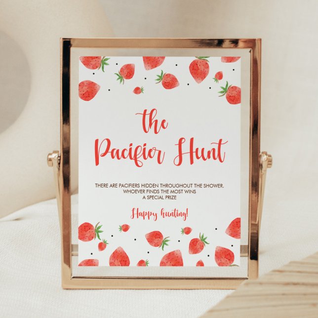 Póster Berry Sweet Baby Shower Pacifier Hunt Game Rótulo (Subido por el creador)