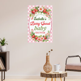Póster Berry Sweet Baby Shower Poster