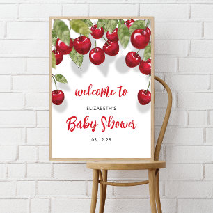 Póster Berry Sweet Baby Shower Welcome Foam Board