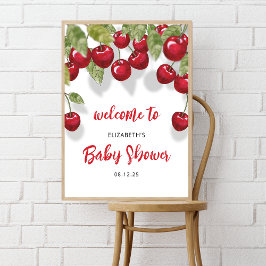 Póster Berry Sweet Baby Shower Welcome Foam Board