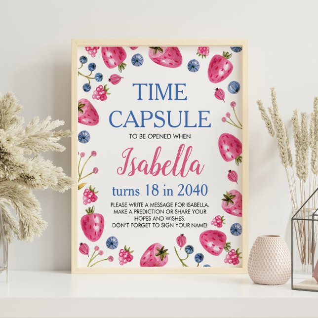 Póster Berry Sweet Birthday Time Capsule Rótulo (Subido por el creador)