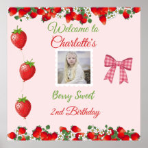 Berry Sweet Birthday Welcome Photo