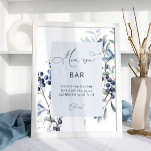 Póster Berry Sweet Blueberry Mom-osa Bar