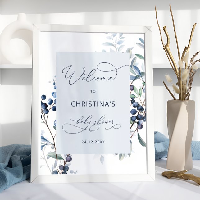 Póster Berry Sweet Blueberry Poster de bienvenida de Baby (Subido por el creador)