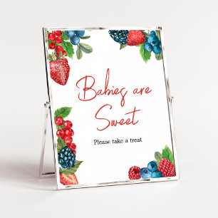 Póster Berry Sweet Summer Baby Shower Los bebés son dulce