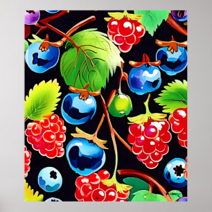 Póster Berryful Delight Art