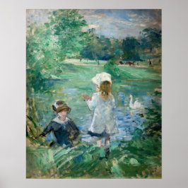 Póster Berthe Morisot - Al lado de un lago