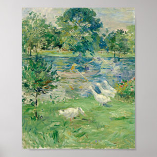 Póster Berthe Morisot - Chica En Un Barco Con Géeso