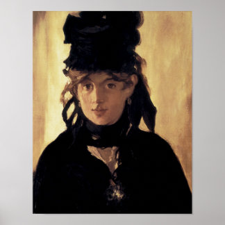 Póster Berthe Morisot con un Bouquet de Violetas