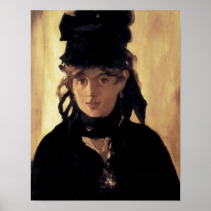 Póster Berthe Morisot con un ramo de violetas