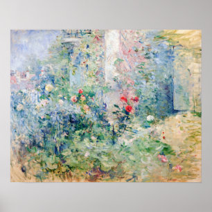 Póster Berthe Morisot - El jardín en Bougival