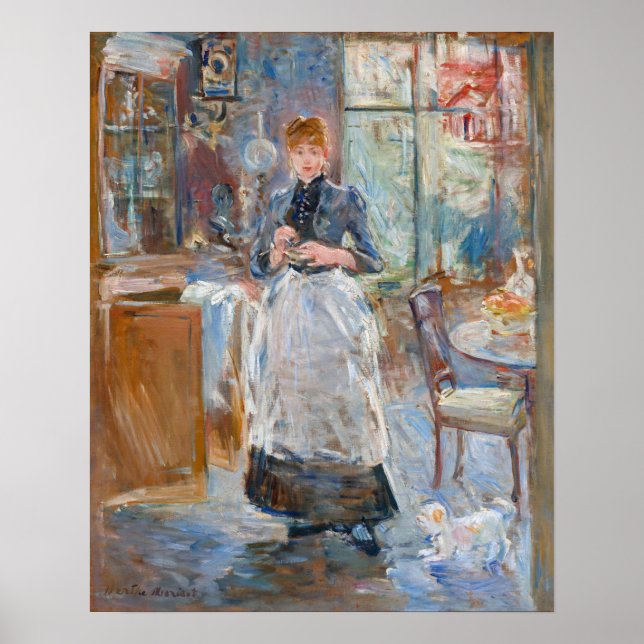 Póster Berthe Morisot - En el Comedor (Frente)