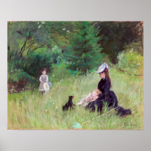 Póster Berthe Morisot - En un parque / Dans le parc