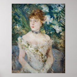 Póster Berthe Morisot - Joven Chica en un vestido de bola