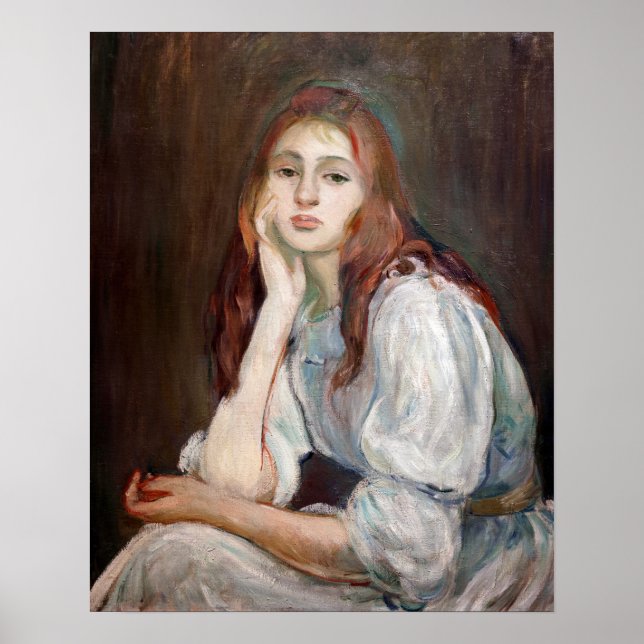Póster Berthe Morisot - Julie Daydreaming (Frente)