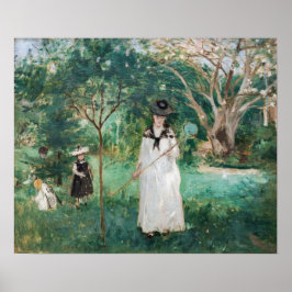 Póster Berthe Morisot - La caza de mariposas