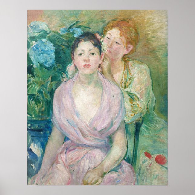 Póster Berthe Morisot - La Horstensia / Las Dos Hermanas (Frente)