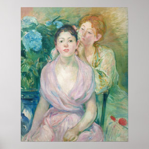 Póster Berthe Morisot - La Hortensia / Las Dos Hermanas
