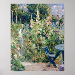 Póster Berthe Morisot - Malvarrosas
