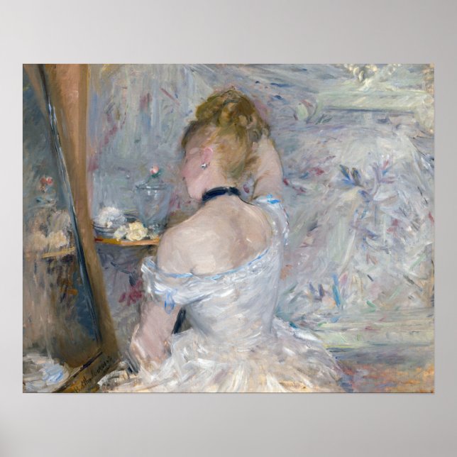 Póster Berthe Morisot - Mujer en su retrete (Frente)