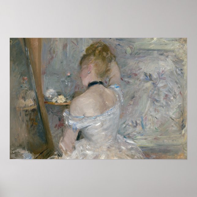 Póster Berthe Morisot - Mujer en su retrete (Frente)
