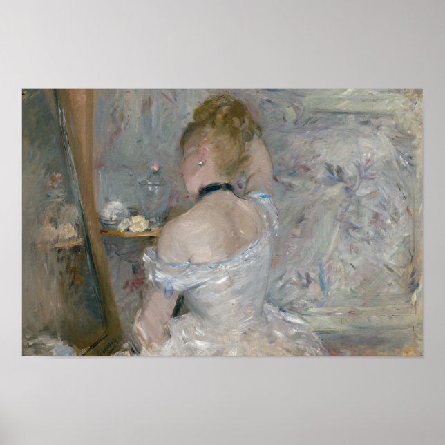 Póster Berthe Morisot - Mujer en su retrete (Frente)