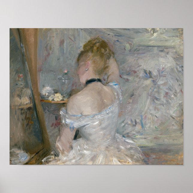 Póster Berthe Morisot - Mujer en su retrete (Frente)
