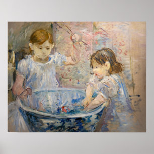 Póster Berthe Morisot - Niños en la Palangana