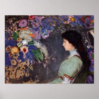Póster Bertrand-Jean Redon - Retrato de Violette Heymann