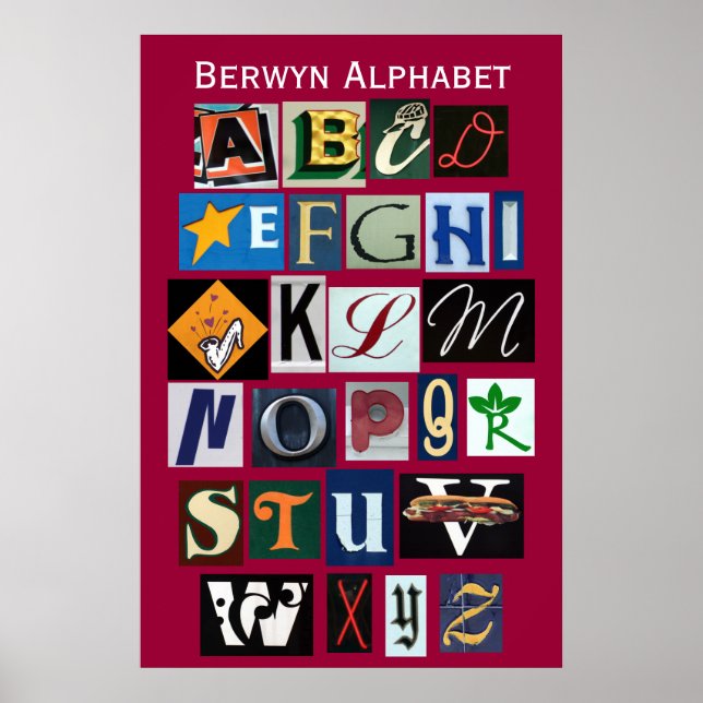 Póster Berwyn Alphabet (Frente)