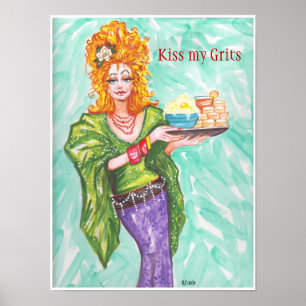 Póster Besa a mi Poster Grits