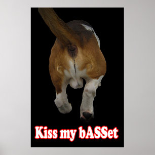 Póster Besa mi bASSet