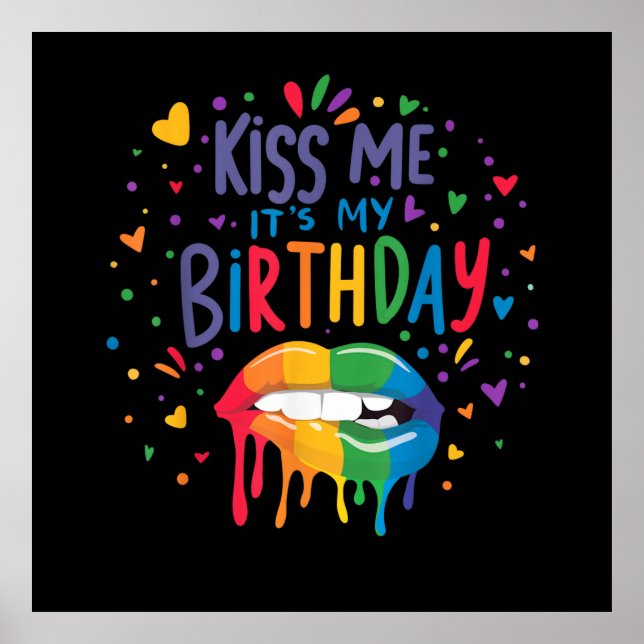 Póster Bésame Es Mi Cumpleaños (Frente)