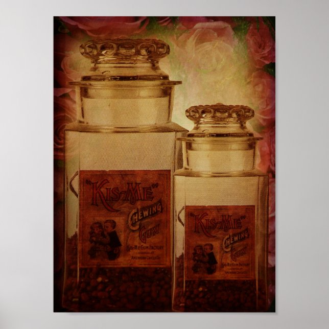 Póster Bésame la goma de mascar (Frente)