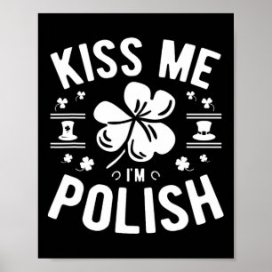 Póster Bésame Soy Polaco Día de San Patricio 