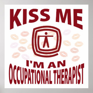 Póster Bésame, soy terapeuta ocupacional