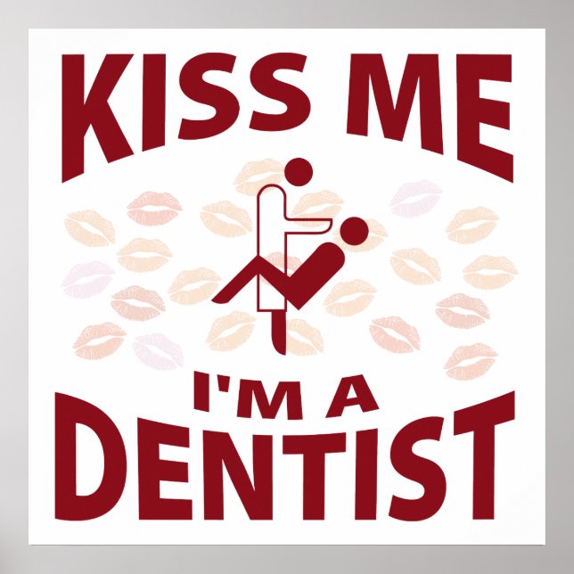 Póster Bésame, soy un dentista (Frente)