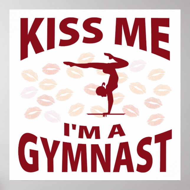 Póster Bésame, soy una gimnasta (Frente)