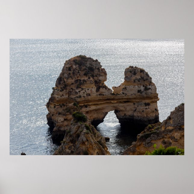 Póster Besando rocas en Algarve (Frente)