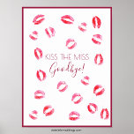 Póster Besar el juego de Miss | Poster de papel<br><div class="desc">Disfrute de la alegría de las celebraciones pre-bodas con nuestro juego de soltera "Besa a la señorita Adiós" Keepsake Poster, una deliciosa adición a cualquier ducha de novia o fiesta de soltera. Esta divertida y divertida actividad invita a los huéspedes a dejar su marca con besos de lápiz labial, creando...</div>